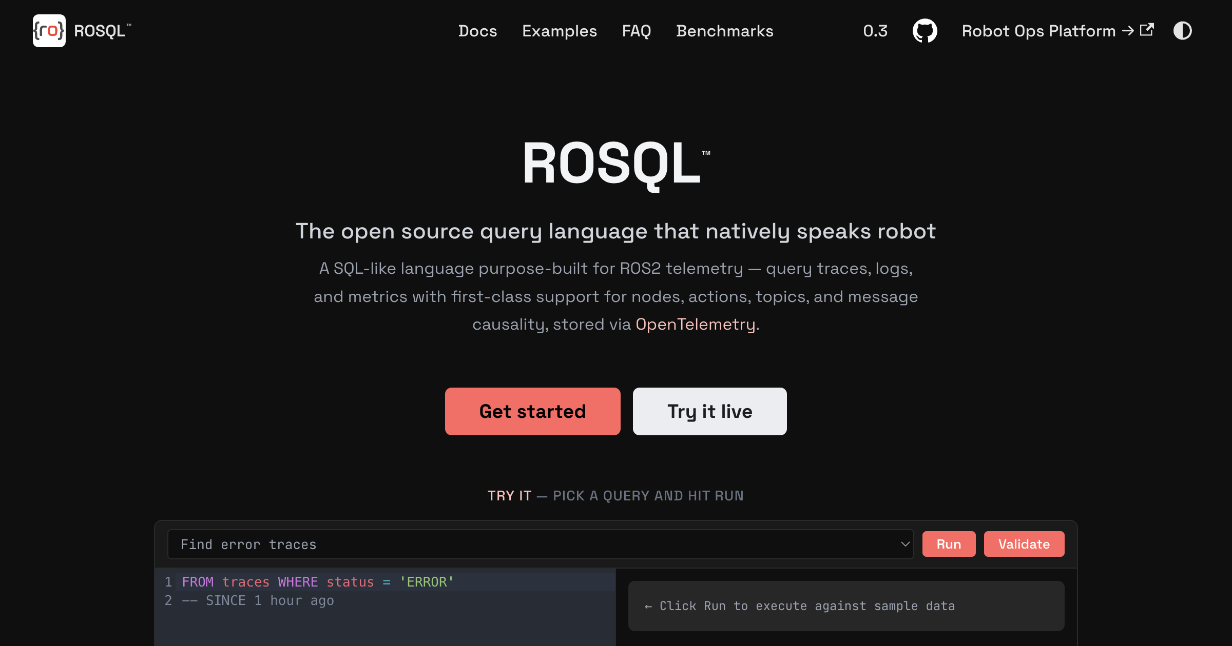 Schema Reference | ROSQL